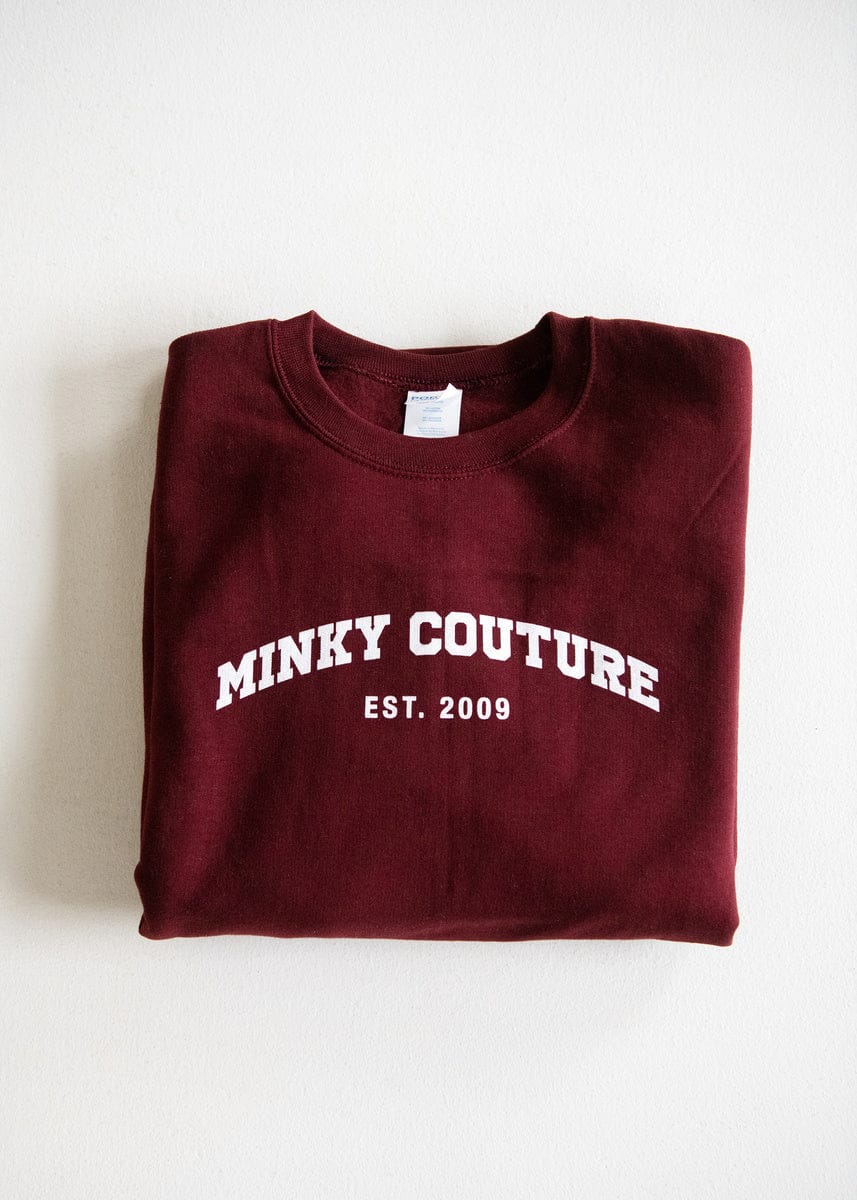 Minky Couture Sweatshirt - Maroon - Image 3