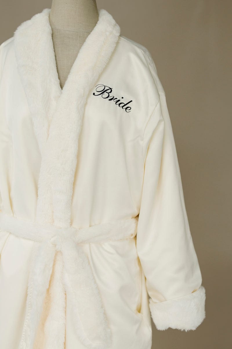 Satin Cream Robe - Image 5