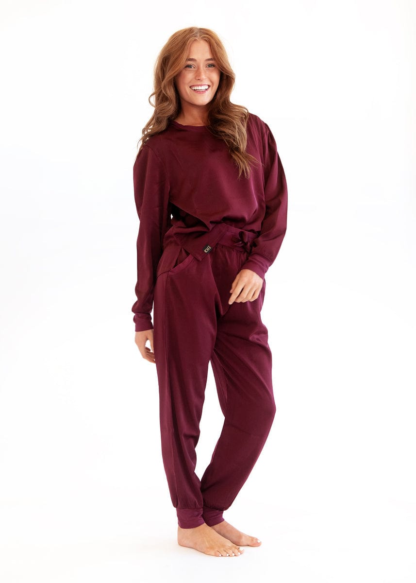 Must be Satin Pajamas - Maroon