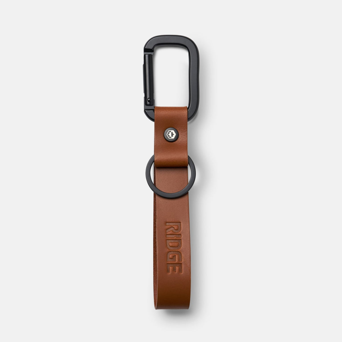 Everyday Keychain - Tobacco Brown Leather - Image 2