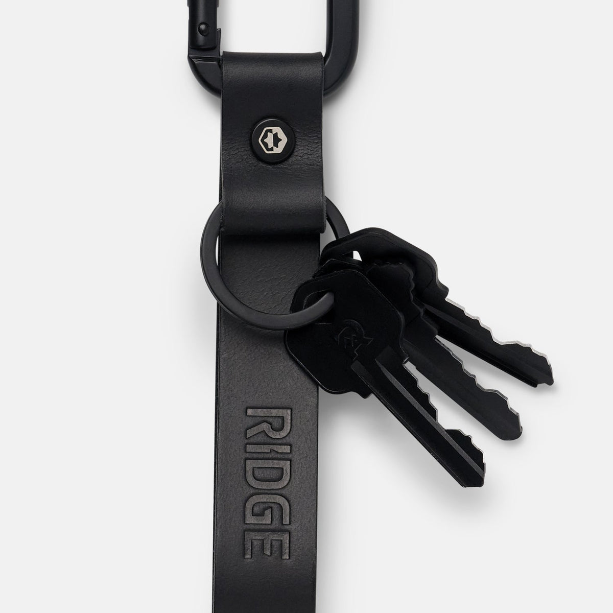 Everyday Keychain - Midnight Black Leather - Image 4