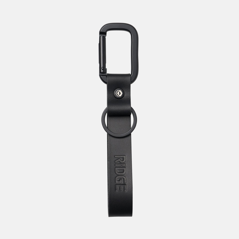 Everyday Keychain - Midnight Black Leather
