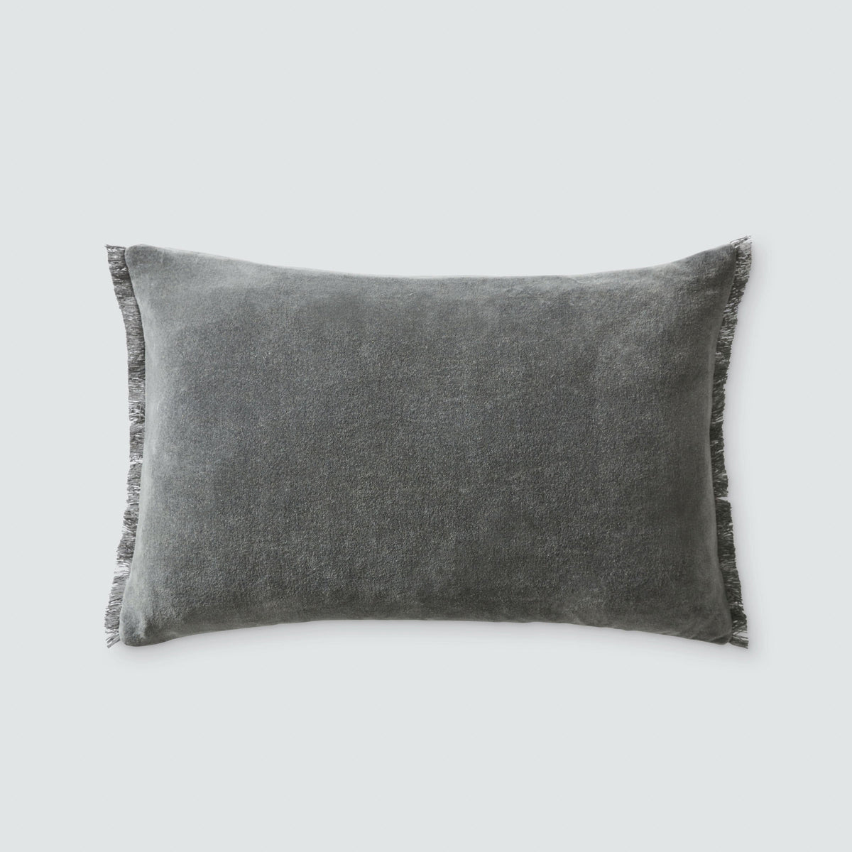 Naveta Velvet Small Lumbar Pillow - Aegean