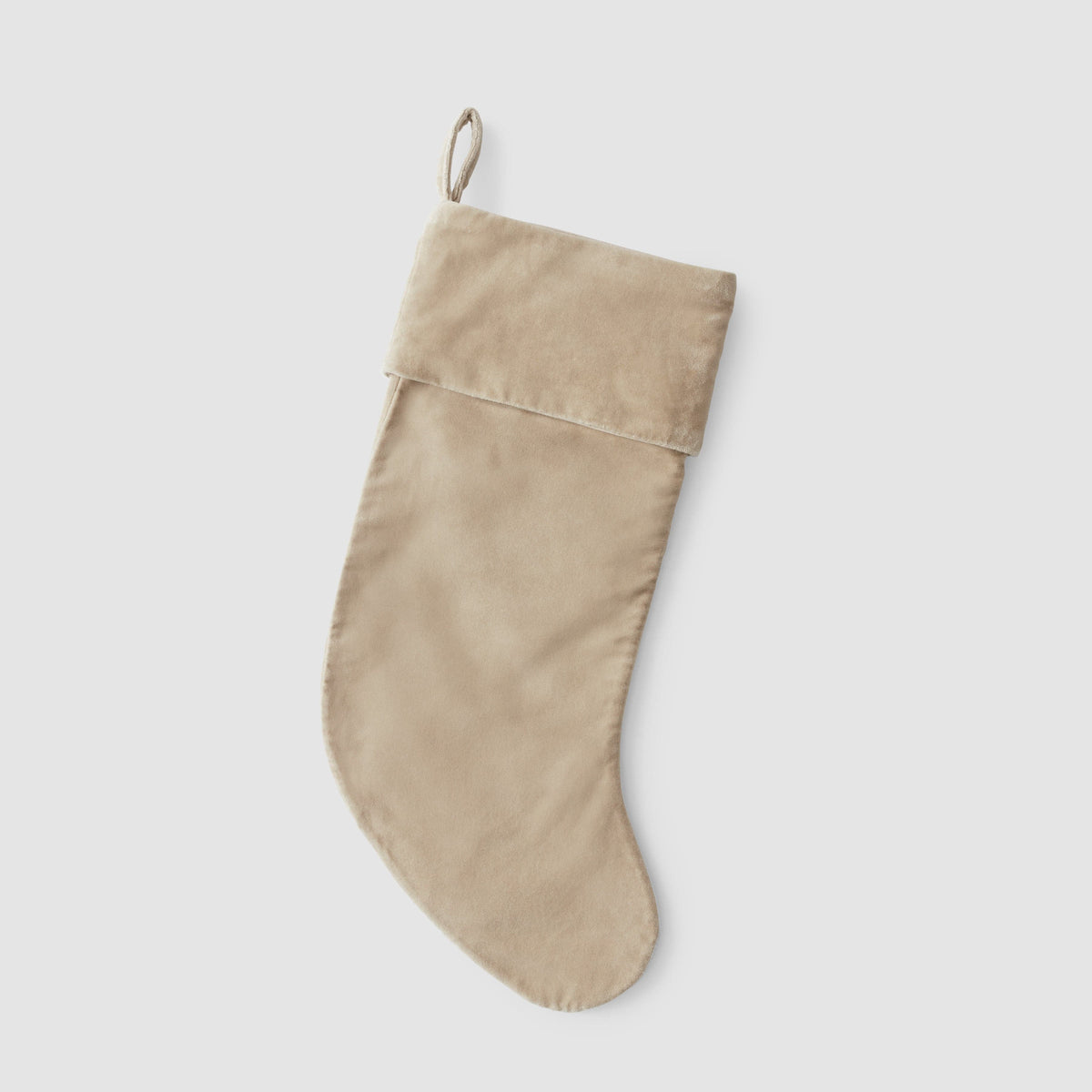 Naveta Velvet Stocking - Almond