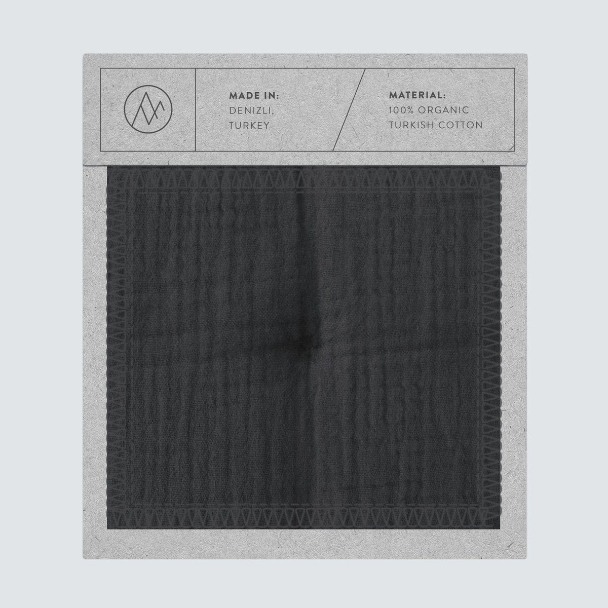 Organic Cotton Gauze Quilt Swatches - Charcoal