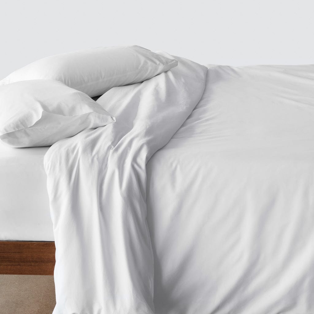 Organic Resort Cotton Duvet Cover - White
