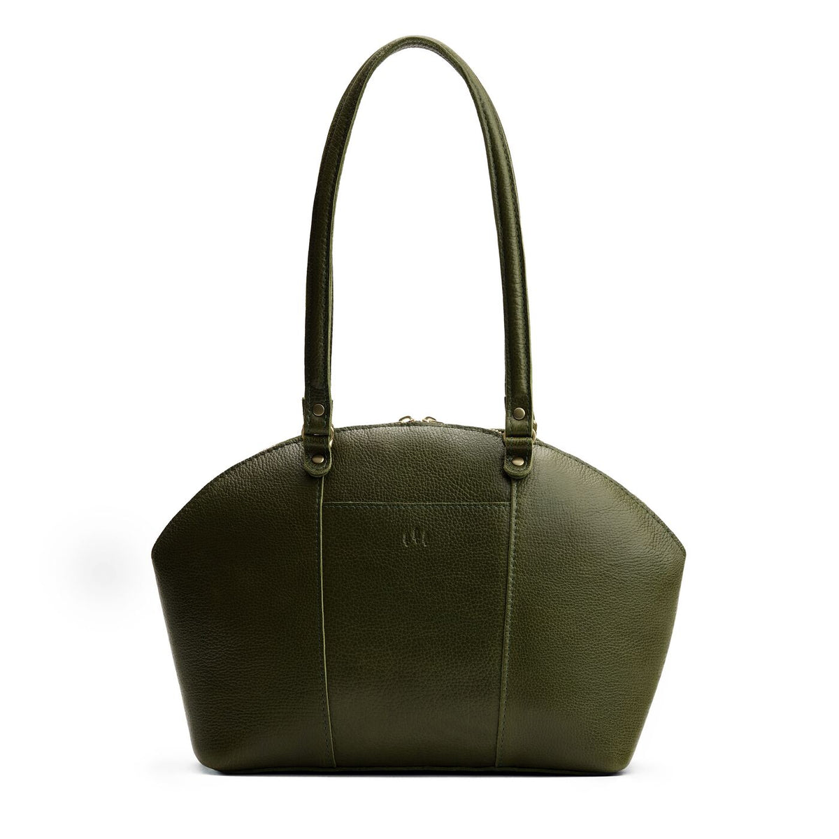 Logan Crossbody Bag - Pebbled Olive / Large