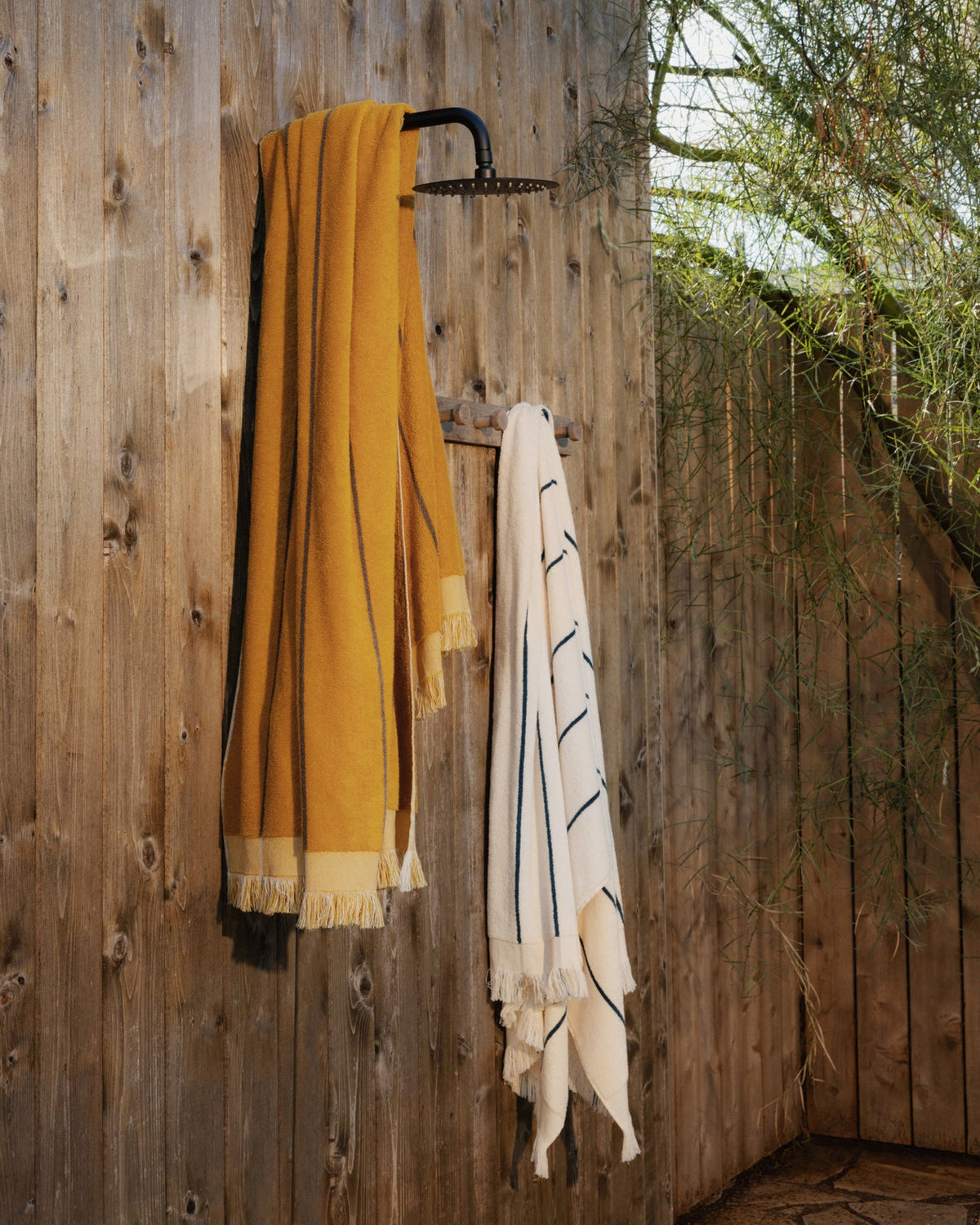Bayside Beach Towel - FINAL SALE (Marigold with Warm Grey) - Image 5