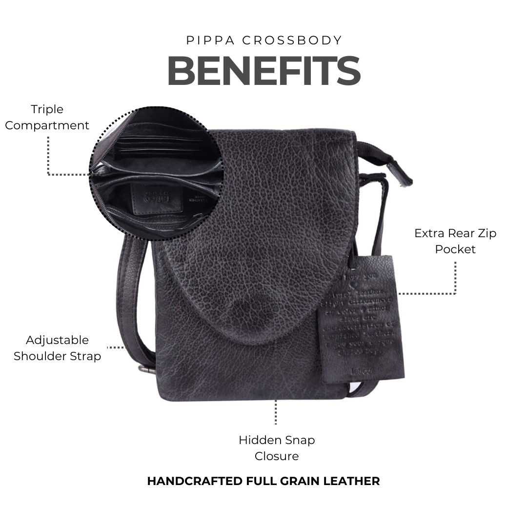 Pippa Leather Crossbody Bag - Image 8