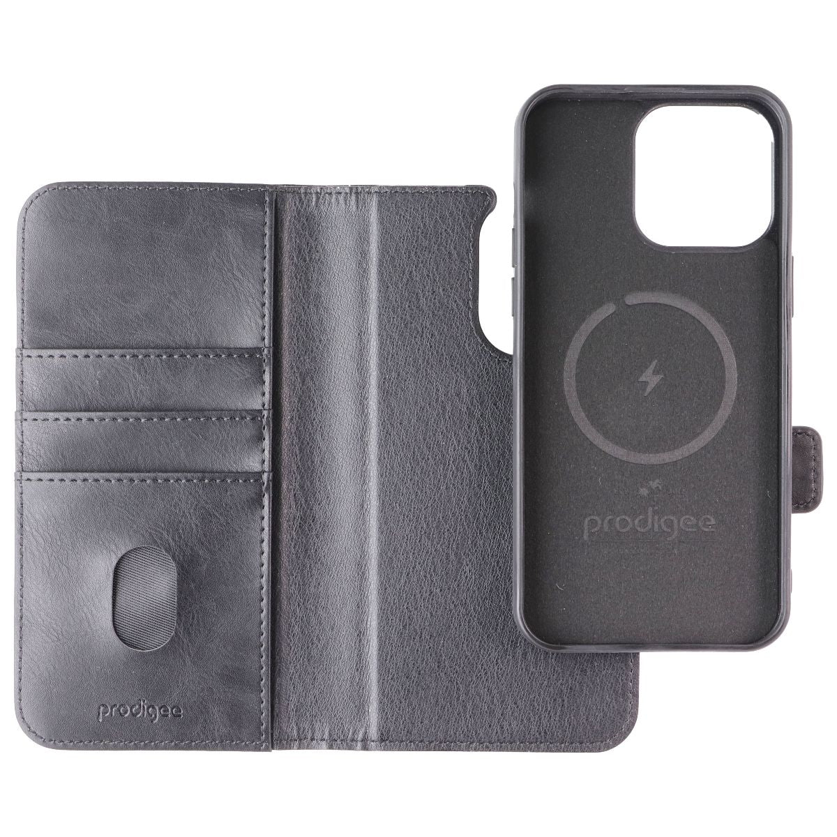Prodigee Folio Mag Wallet MagSafe Case for Apple iPhone 15 Pro Max - Black - New - Image 3