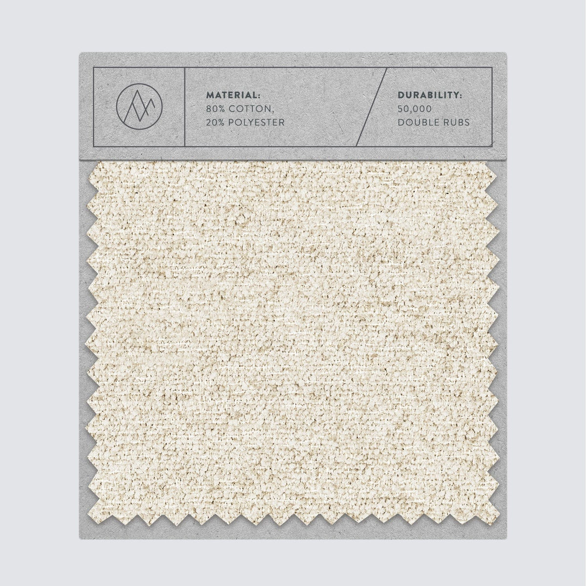 Performance Plush Texture Upholstery Swatches - Parchment