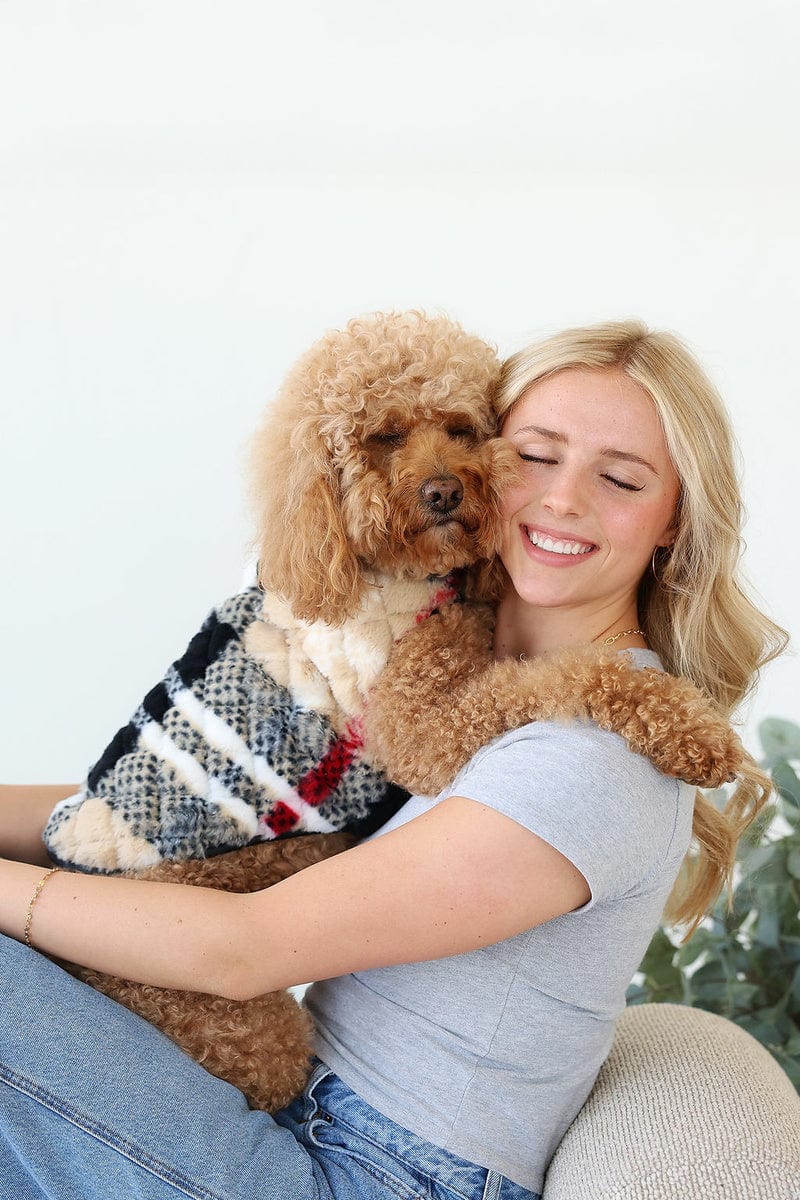Pet Vest - City Plaid/Cream - Image 2