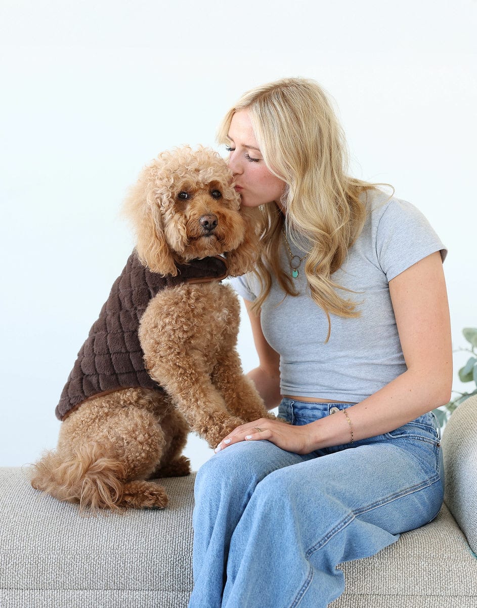 Pet Vest - Cream/Dark Brown - Image 3