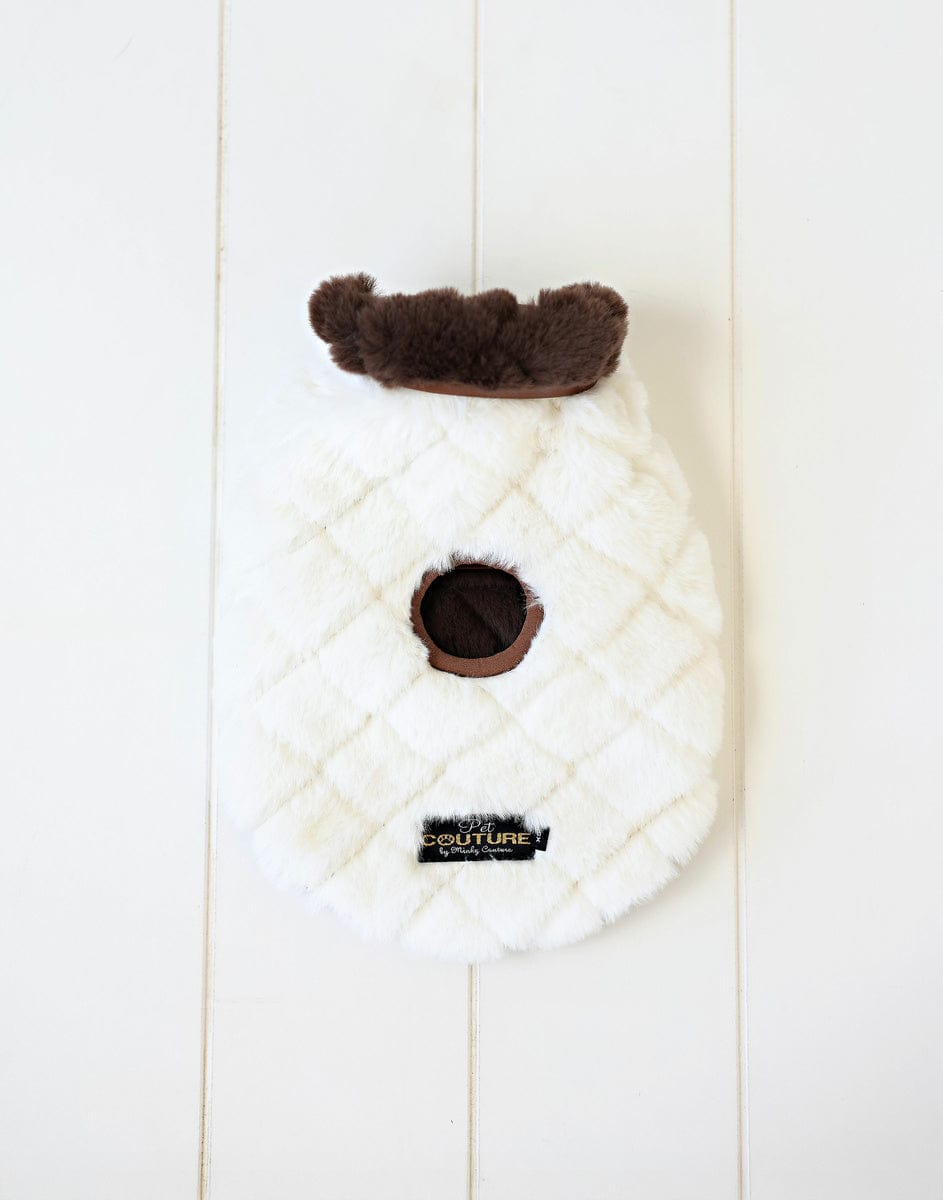 Pet Vest - Cream/Dark Brown - Image 6