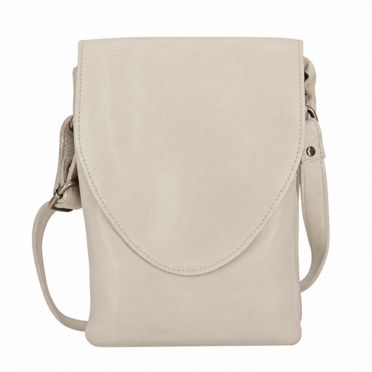 Pippa Leather Crossbody Bag - Oat
