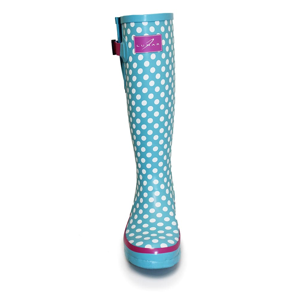 Lunar Polka Dot Wellington - Pale Blue - Image 3