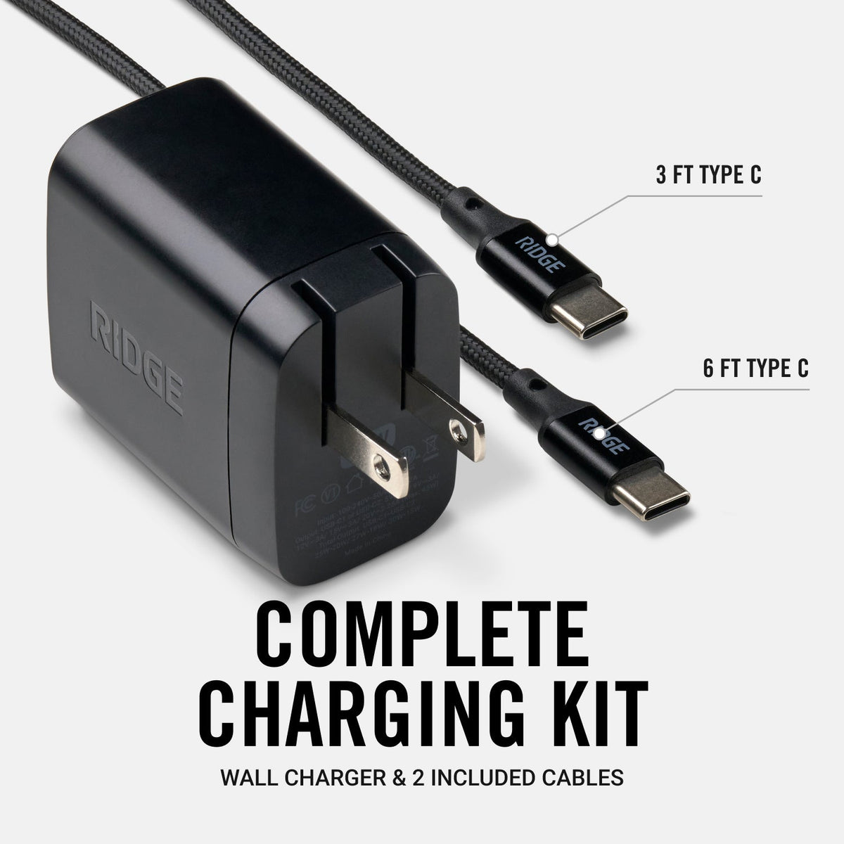 45W Power Adapter Kit - Matte Black - Image 4