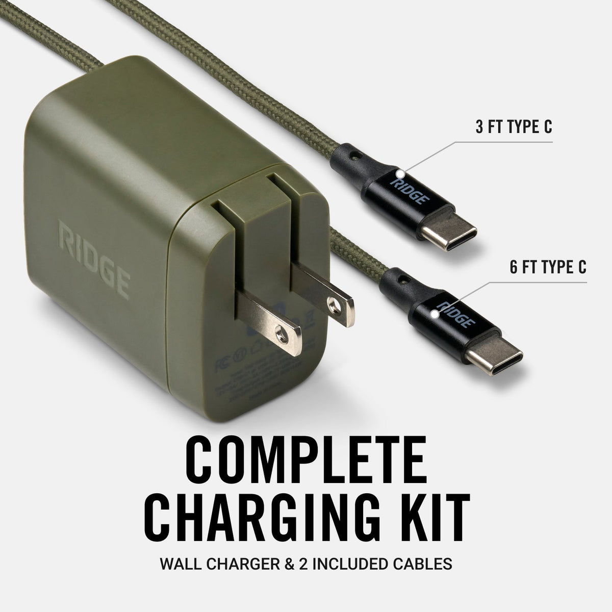 45W Power Adapter Kit - Matte Olive - Image 4