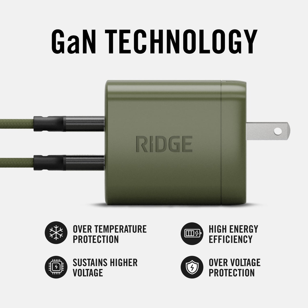 45W Power Adapter Kit - Matte Olive - Image 6