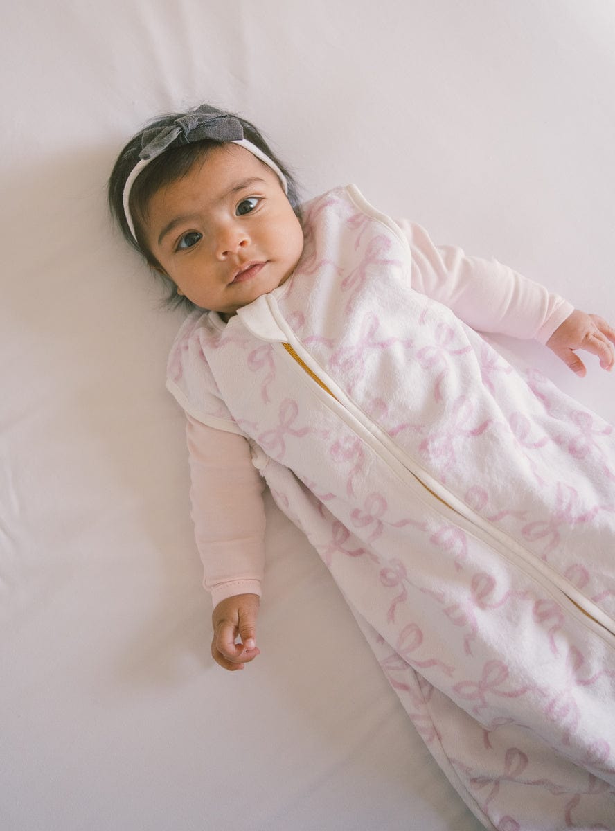 Pretty Pink Bows Wearable Minky Blanket - Image 2