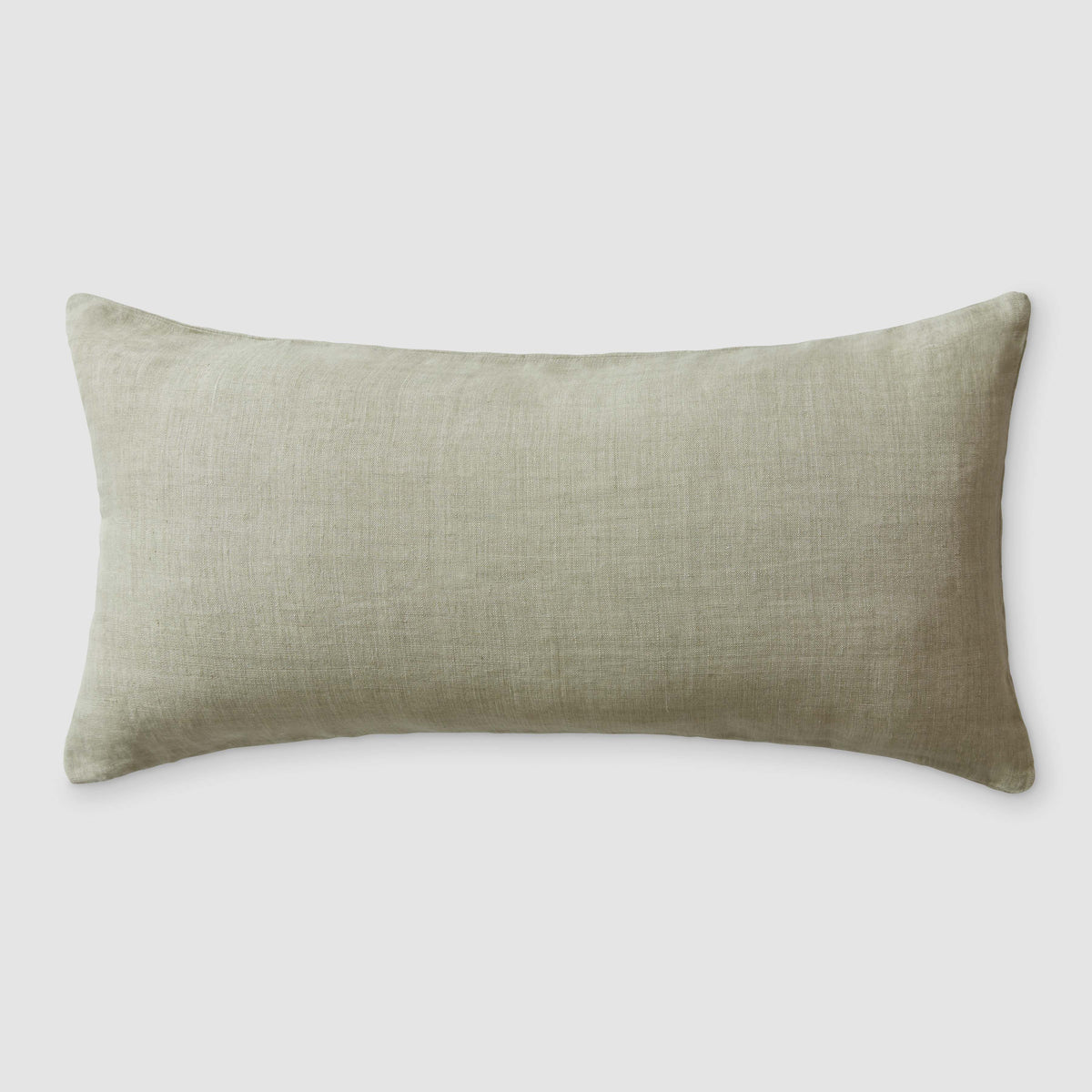 Prisha Linen Pillow - Eucalyptus / 14'' x 30''