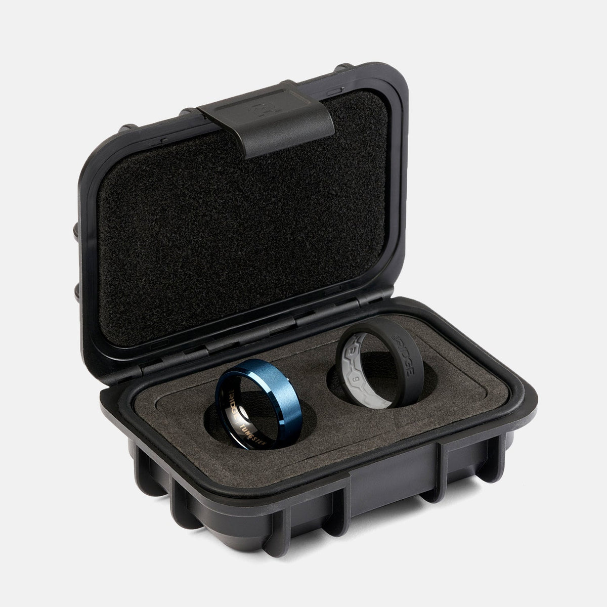 Ridge 8mm Beveled Ring Set - Alpine Navy - Image 2