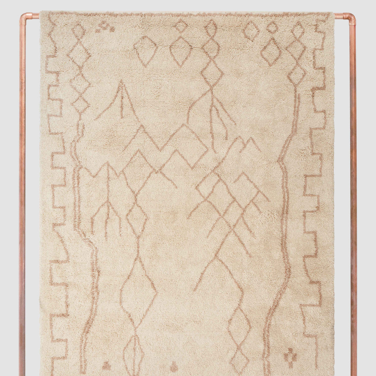 Rahim Hand-Knotted Beni Ourain Area Rug