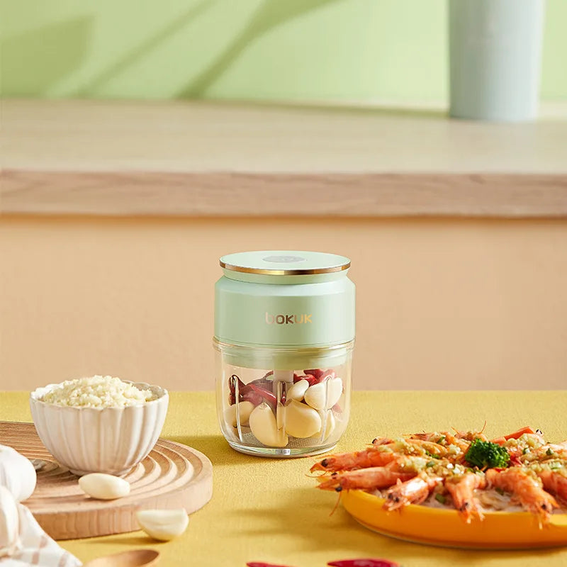 Portable Electric Garlic Crusher & Meat Chopper - Image 3