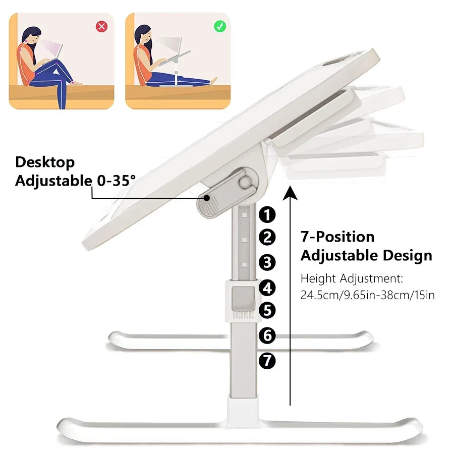 Adjustable Foldable Laptop Desk - Image 6