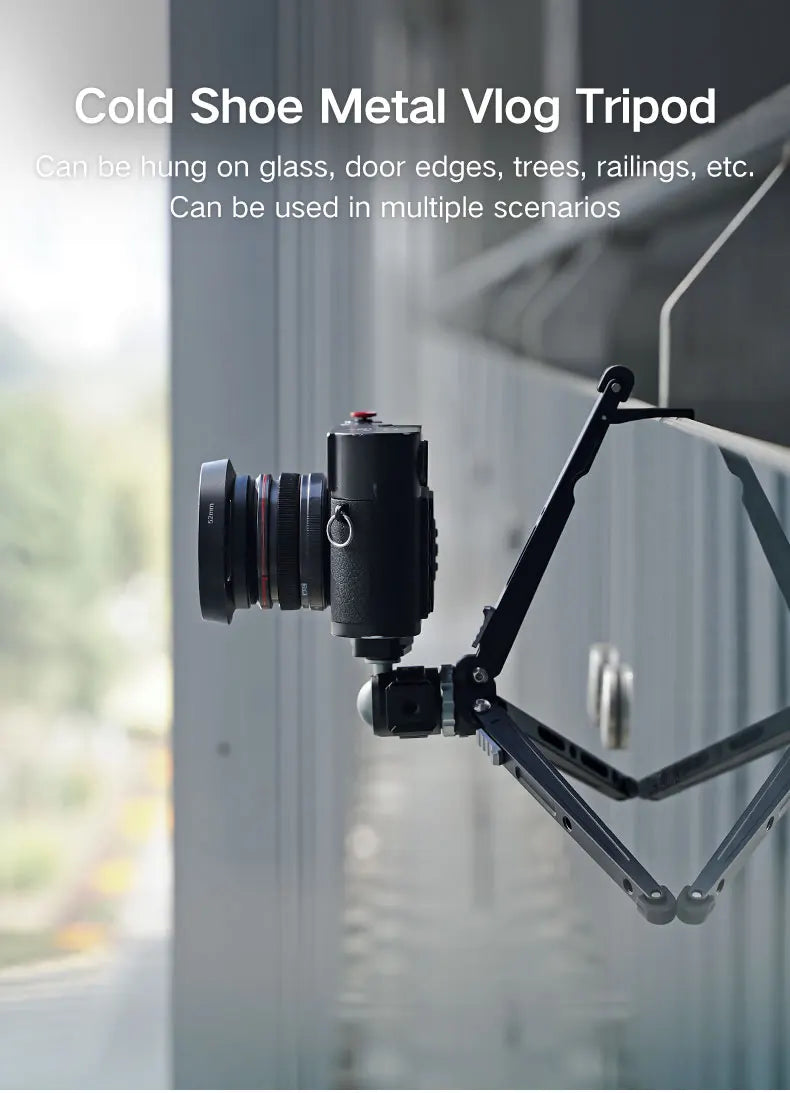 XILETU Vlogging Tripod Handheld Cold Shoe Head Camera & Phone Stand - Image 7