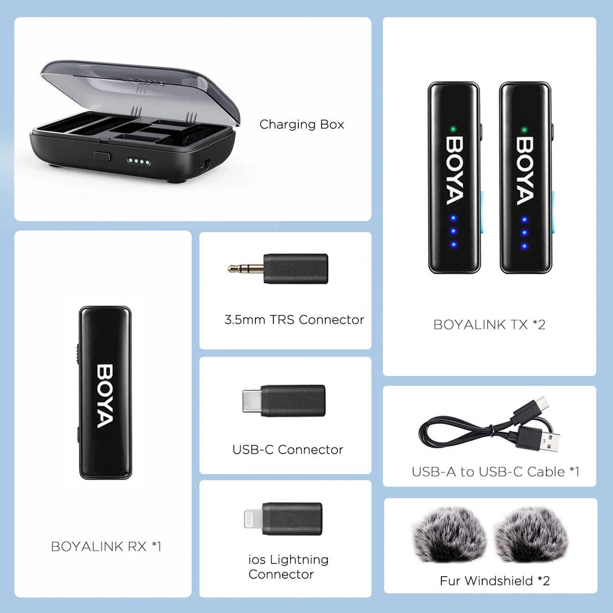 BOYA BOYALINK 2 Wireless Lavalier Microphone - Image 12