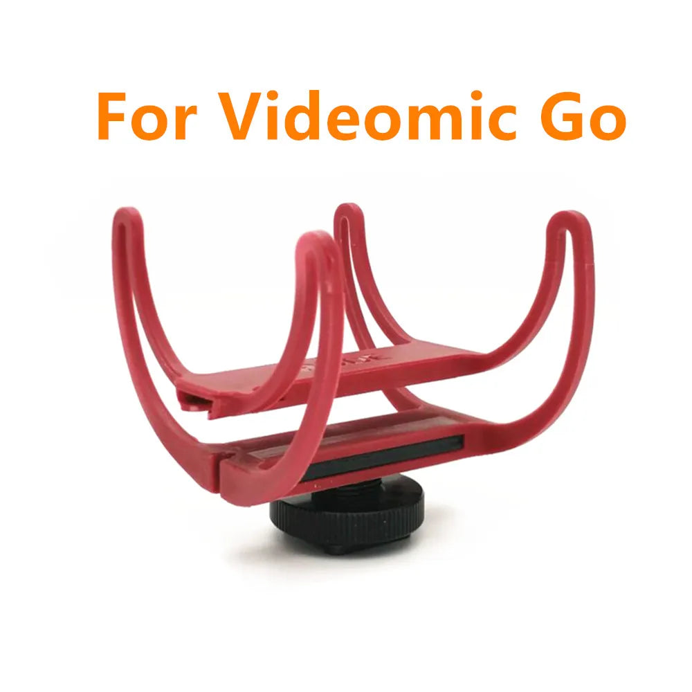 Cold Shoe Microphone Clamp Clip Shockproof Tripod Mount Adapter - VideoMic GO