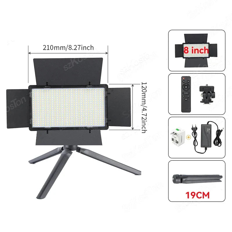 U600 RGB LED Photo Studio Light - Kit 2