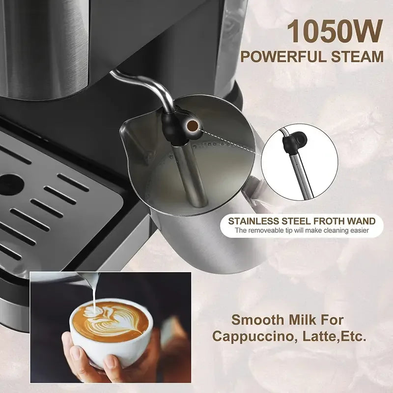 Aeomjk 20 Bar Semi-Automatic Espresso Machine - Image 6