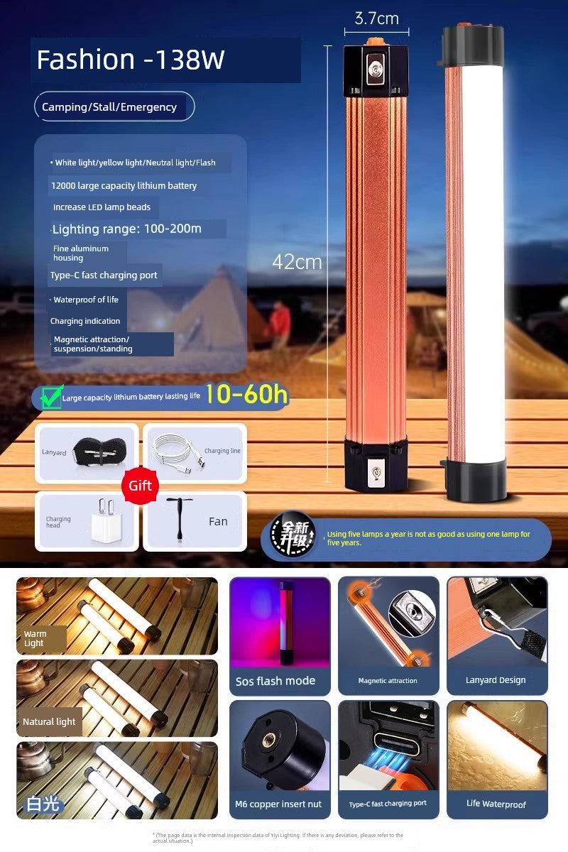 LED Solar Emergency Light - Camping Portable Edition⛔138W [irradiation 200 ㎡ endurance 48h]]