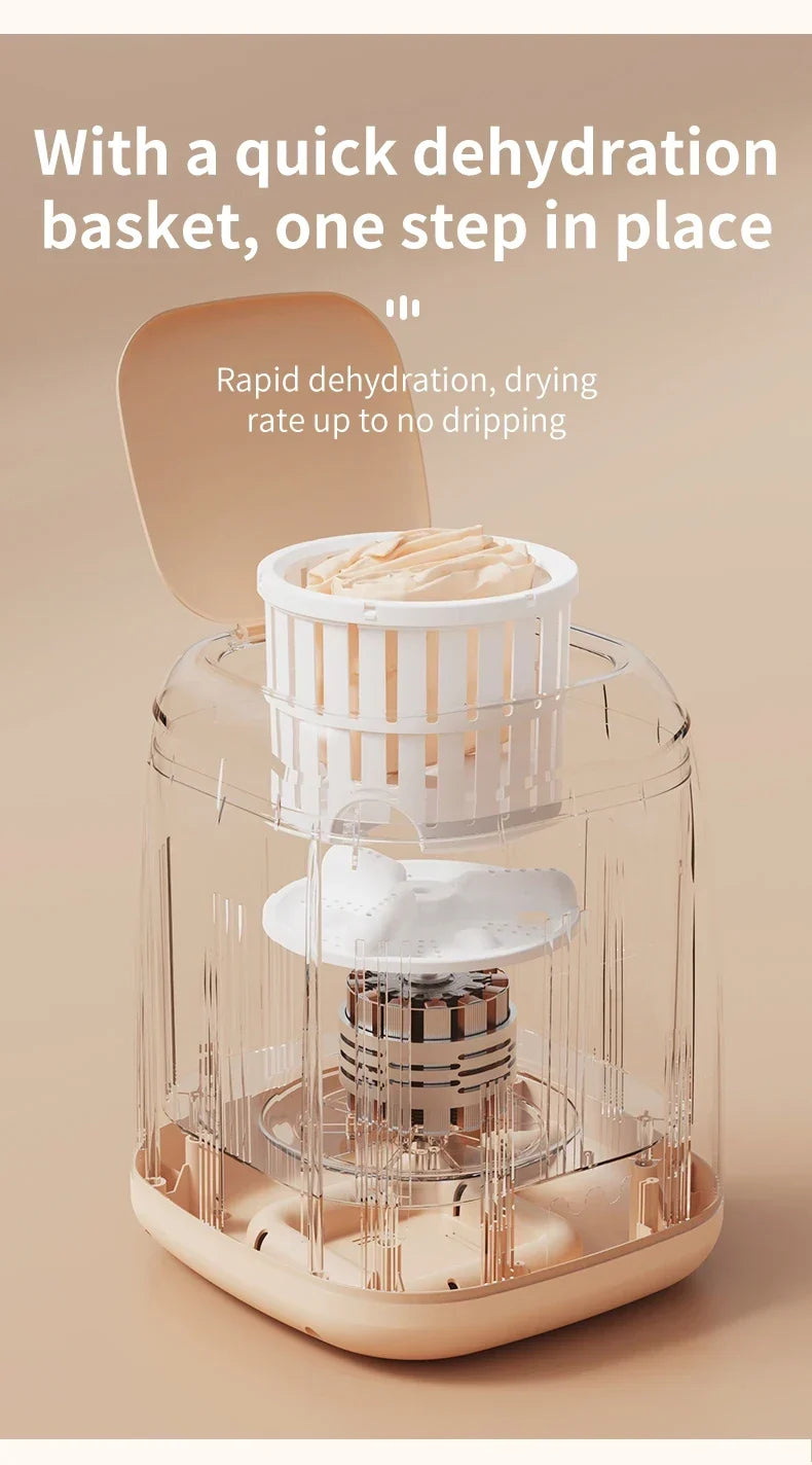 Small Washing Machine for Underwear Children's Clothes mini Washer fully automatic Portable Washing Machine - Image 14
