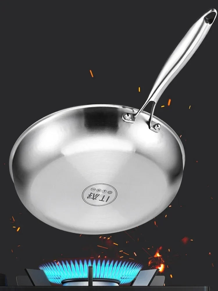 Titanium Frying Pan Thickened Non-Stick Non-Coating Hammer Pattern Fried Steak Pan Gas Stove Pot Induction Kitchen - Image 21