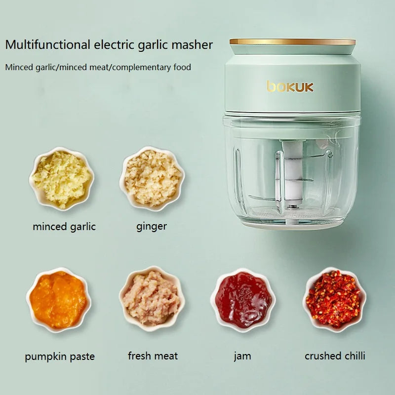 Portable Electric Garlic Crusher & Meat Chopper - Image 6