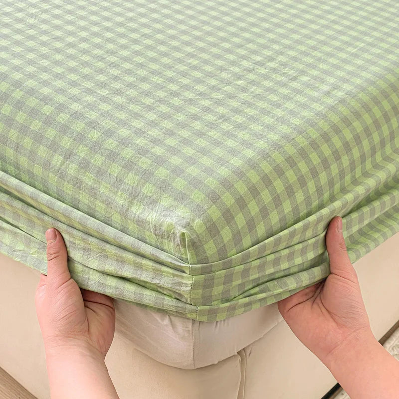 Pure Cotton Fitted Soft Mattress Cover for Kids & Adults - aishalvxiaoge