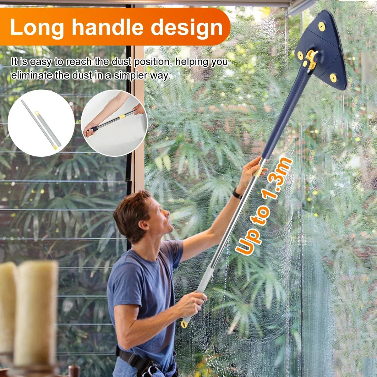 Telescopic Triangle Mop 360° Rotatable - Image 6