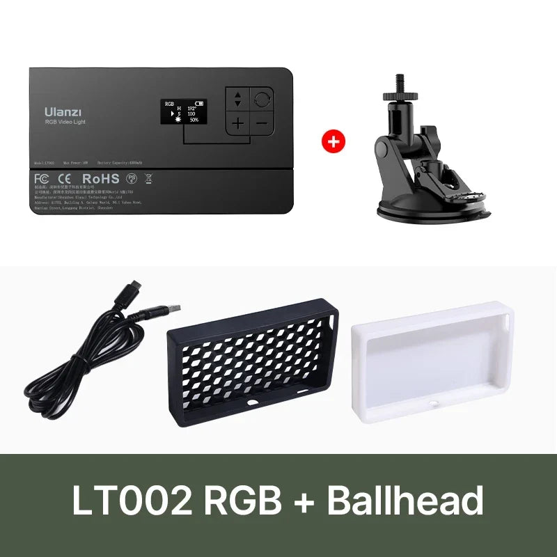 Ulanzi LT002 7" RGB Pocket Fill Light - Suit 4 / CHINA