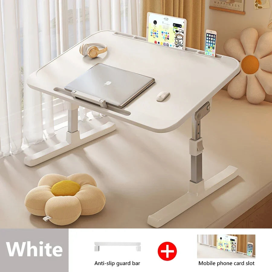 Adjustable Foldable Laptop Desk - White