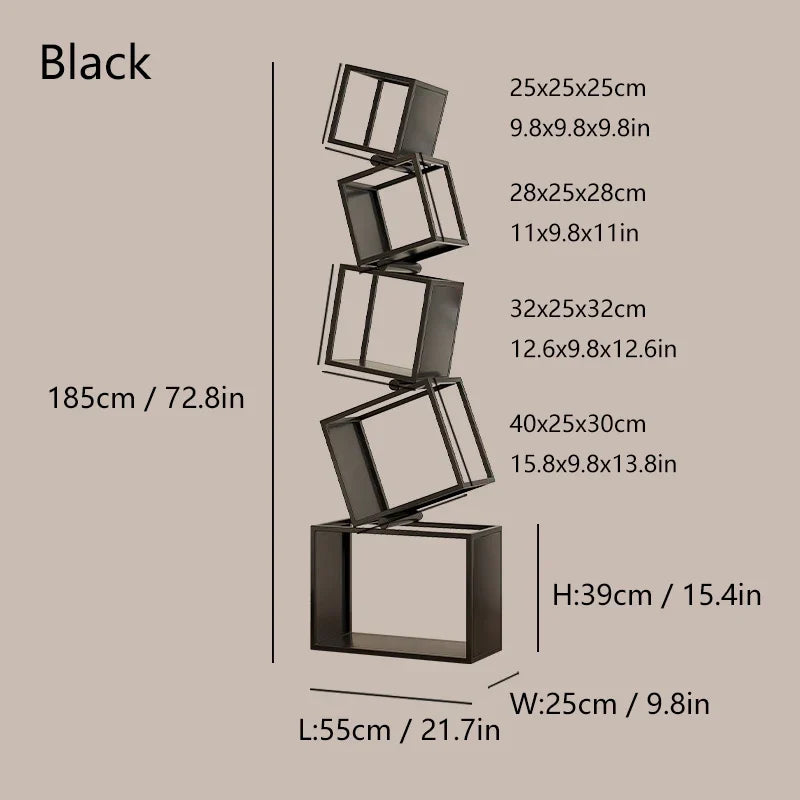 5-Layer Foldable Grid Bookshelf - Image 14