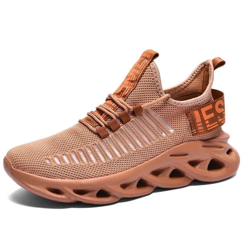 Men’s Lightweight Running & Basketball Shoes - Khaki