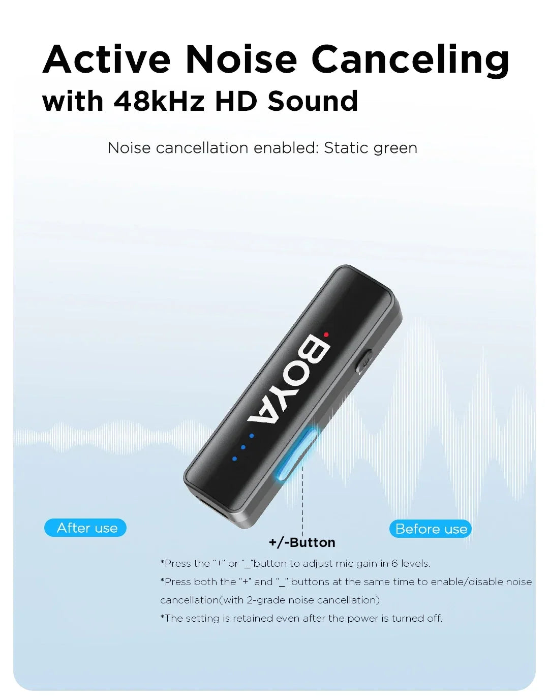 BOYA BOYALINK 2 Wireless Lavalier Microphone - Image 8