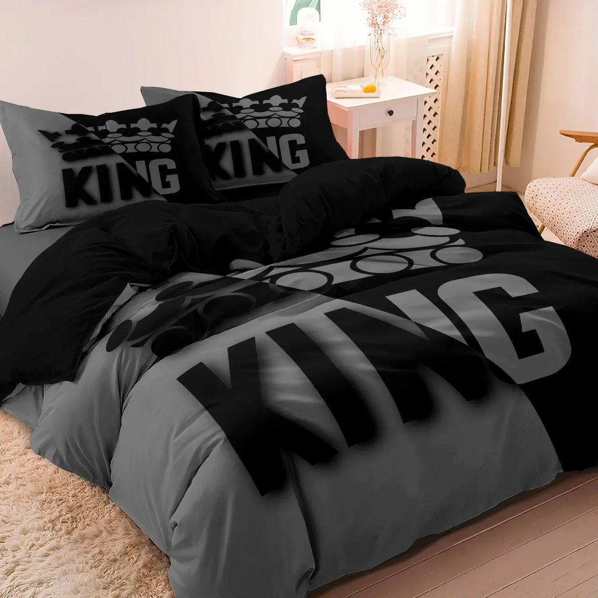 3-Piece King & Queen Duvet Cover Set