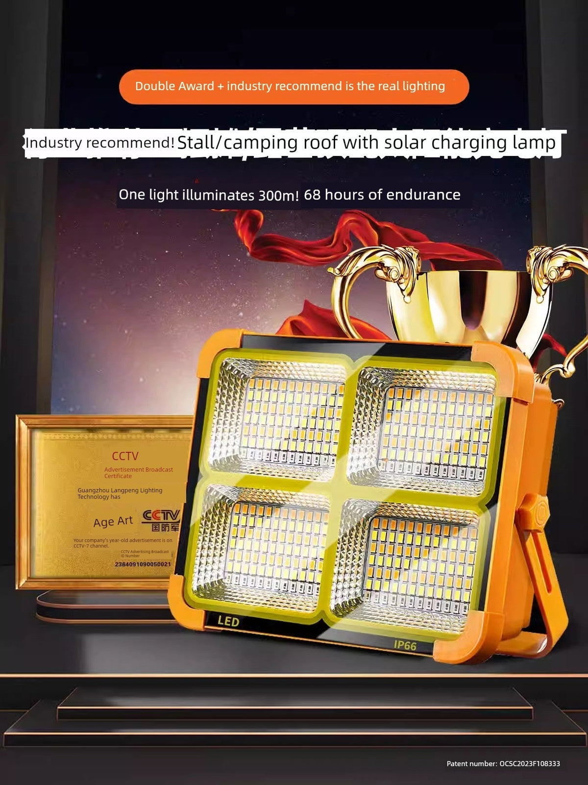 LED Solar Emergency Light