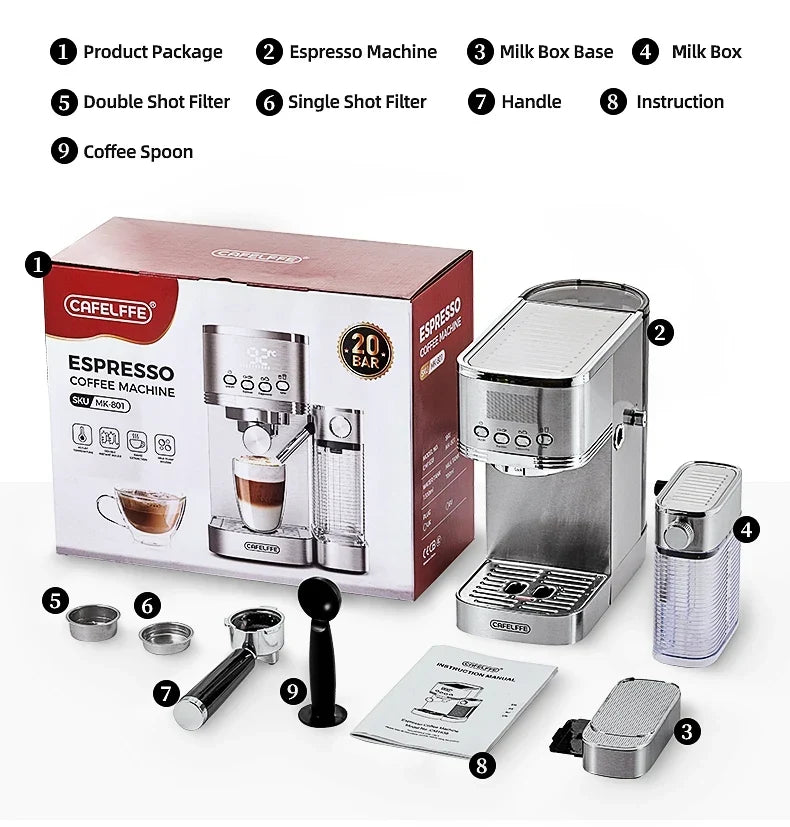 Cafelffe 3-in-1 Automatic Coffee Machine - Image 14
