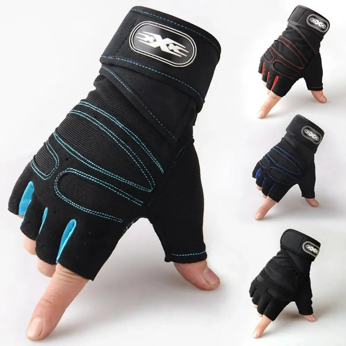 Weight Lifting Wristband Gloves