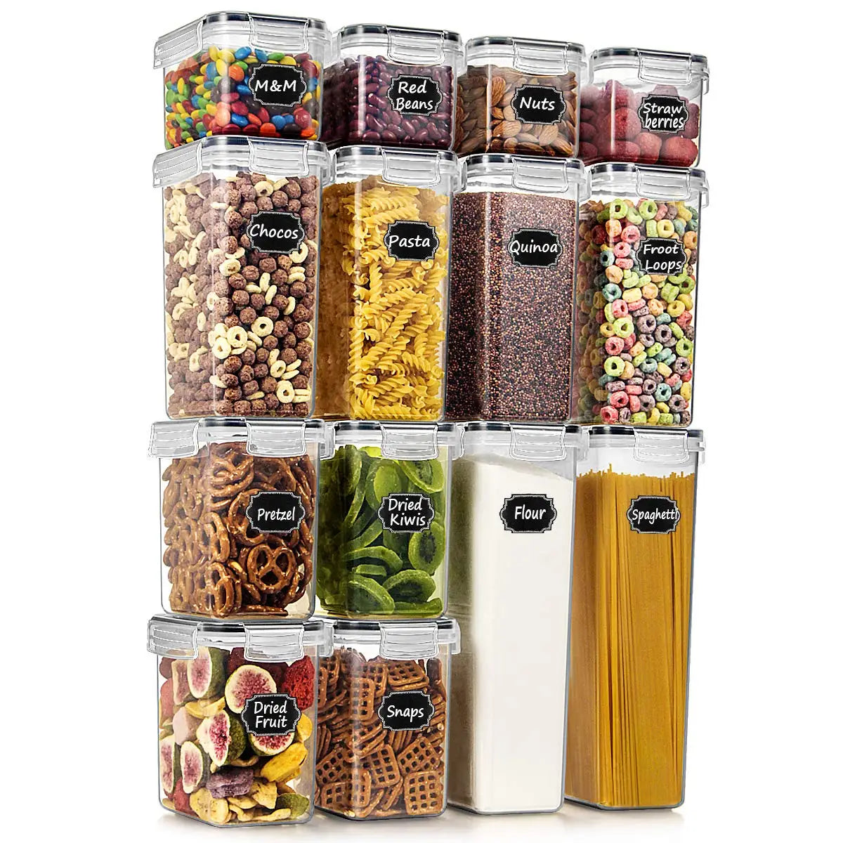 5Pcs Food Storage Containers with Lids - Image 12